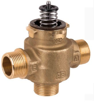 HONEYWELL HOME VCZMU6000/U HONEYWELL CUERPO DE VÁLVULA 3 VÍAS ROSCA M 1.1/4" DESVIADORA KVS AB-B = 11 KVS AB-A = 8,54